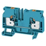 A2C 6 BL Clema Push-in 2 conexiones 6mm² 22-8AWG 41A 800VCA Azul