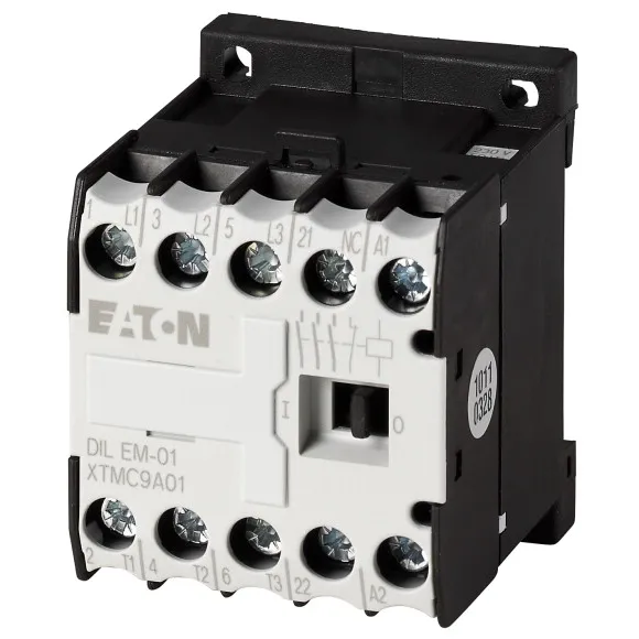 DILEM-01(42V50HZ,48V60HZ) Mini contactor trifásico + 1NC 48VCA 9A IP20