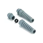 VG 21-K68 SKS Conector glandula con espiral de plástico PG21 13-18mm Gris IP68