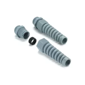 VG 21-K68 SKS Conector glandula con espiral de plástico PG21 13-18mm Gris IP68