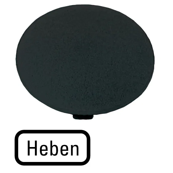 M22-XDP-S-D17 RMQ-Titan Placa para Botón tipo Hongo color Negro -HEBEN-
