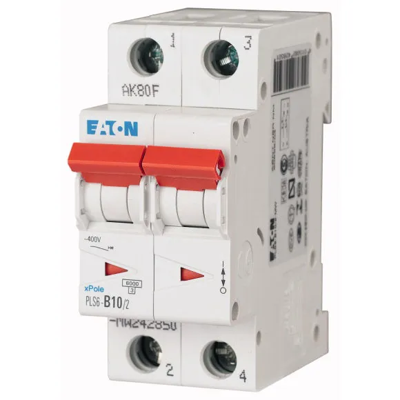 PLS6-D10/2-MW Xpole Interruptor termomagnético (ITM) 2P 10A 6kA Curva D