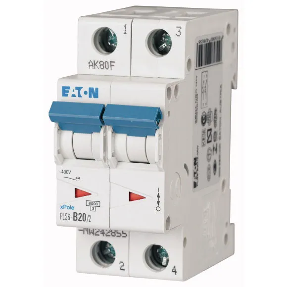PLS6-C20/2-MW Xpole Interruptor termomagnético (ITM) 2P 20A 6kA Curva C