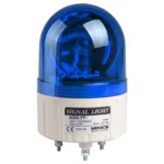 Baliza de 86mm con reflector tipo giratorio + zumbador 80dB 110/220VCA Azul