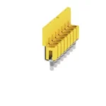 WQV 2.5/8 Puente atornillable amarillo de 8 polos para WDU/WDK de 2.5 mm²