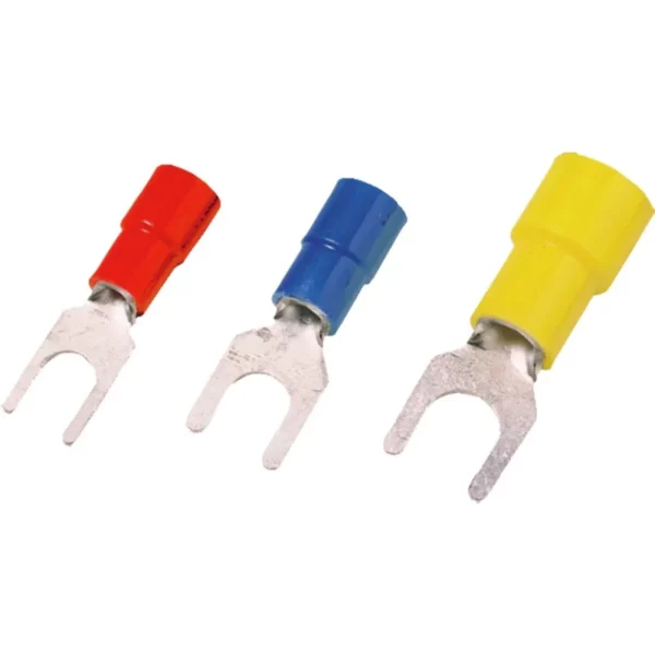 LIS 6M6 V Terminal espada aislada M6 1/4″ 4-6mm² 12-10AWG Amarillo 100PZ