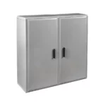 GLASS Gabinete mural de poliester 1P 1250Hx1000Wx420Dmm RAL7035 IP66