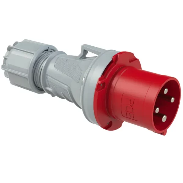 3652 Clavija aerea 3P+T 11H 63A 440V IP67 Rojo