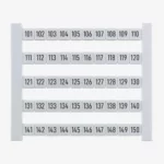 DEK 6 FW 101-150 Etiquetas para clema 5Hx6Wmm 101-150 Horizontal 50Pz