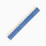 Puente de 16 terminales color azul 6A 250V para usarse con S39