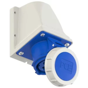 2821 Base mural 2P+T 6H 16A 230V IP67 Azul