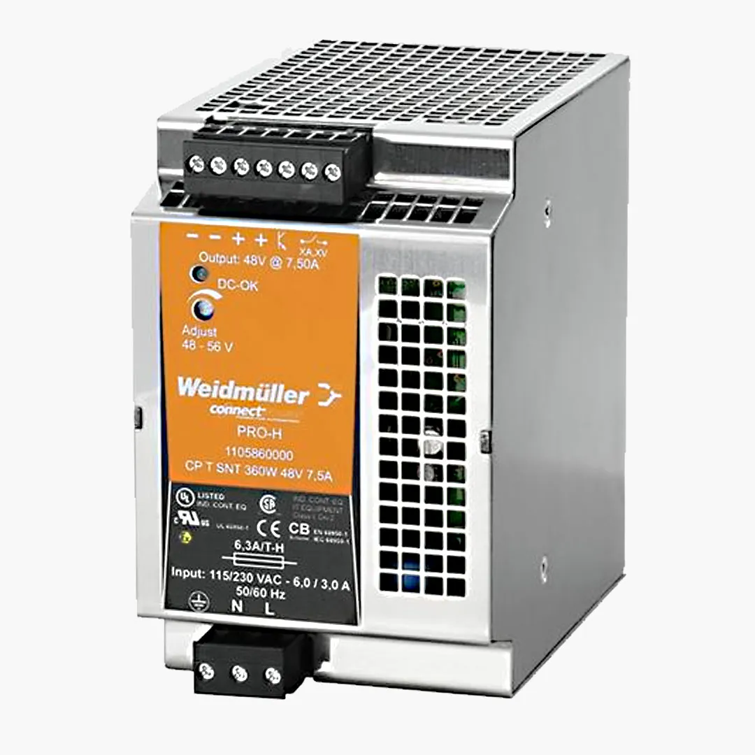 PRO-H Fuente de alimentación monofásica 100-240VCA Output 360W 48VCD 7.5A