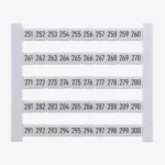 DEK 6 FW 251-300 Etiquetas para clema 5Hx6Wmm 101-150 Horizontal 50Pz