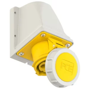 1821 Base mural 2P+T 4H 16A 110V IP67 Amarillo