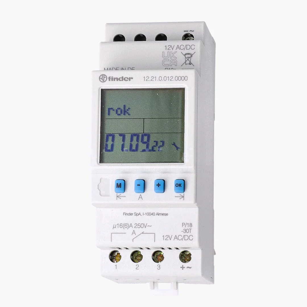 Interruptor horario electromecánico semanal 230VCA 2CO 2NANC 16A 250VCA