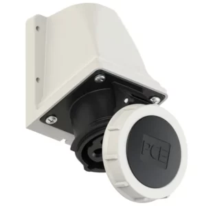 5822 Base mural 3P+T 7H 16A 500V IP67 Negro