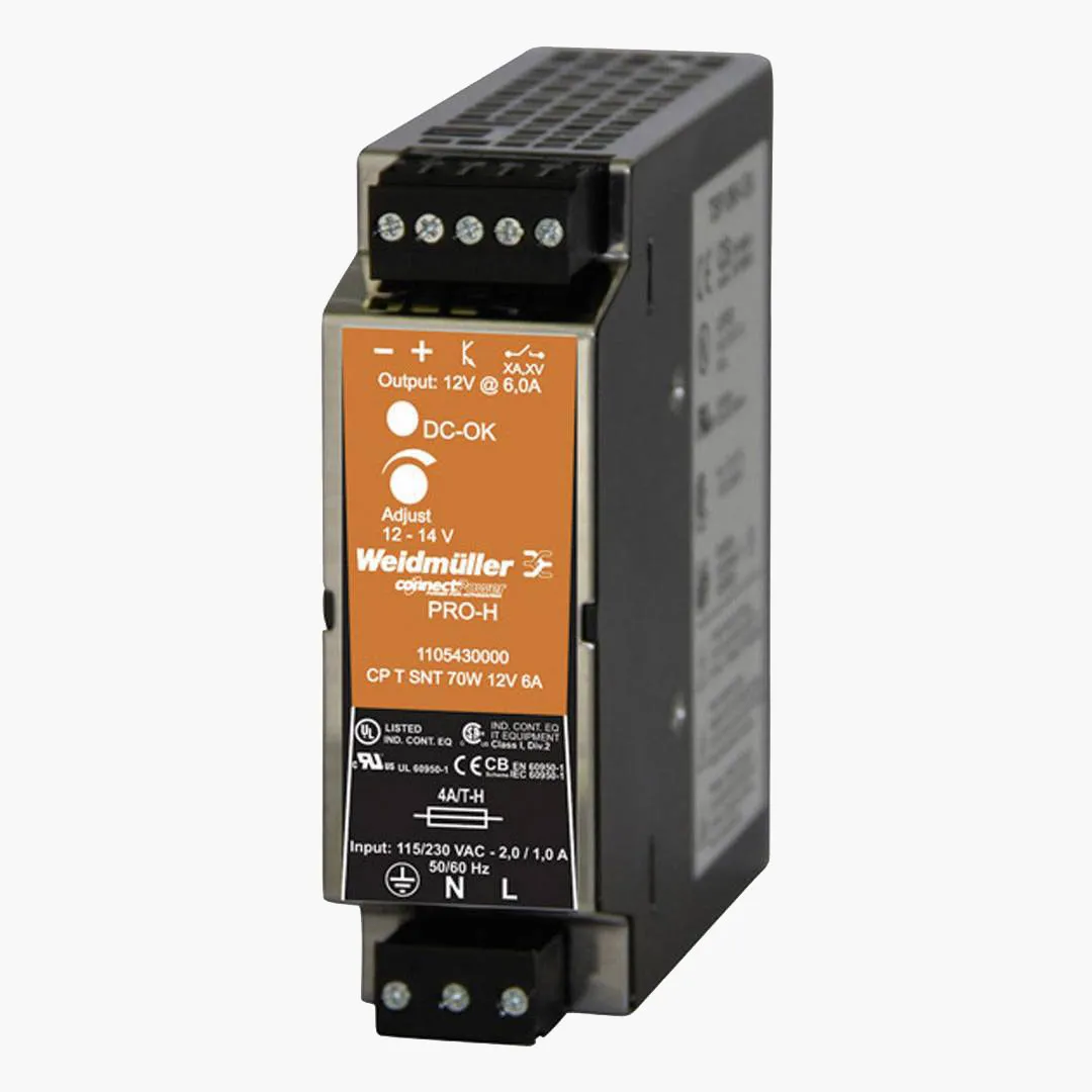 PRO-H Fuente de alimentación monofásica 100-240VCA Output 70W 12VCD 6A