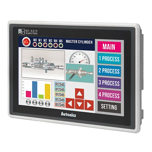 LP-S070-T9D6-C5R PLC+HMI 7″ 800X480 dots TFT Color LCD 16DI 16DO Ribbon 24VDC