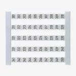 DEK 5 FS 301-350 Etiquetas para clema 5Hx5Wmm 301-350 Vertical 50Pz