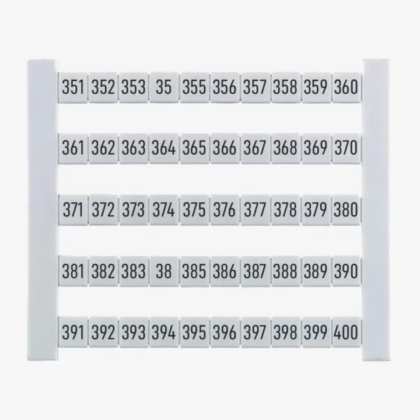 DEK 5 FW 351-400 Etiquetas para clema 5Hx5Wmm 351-400 Horizontal 50Pz