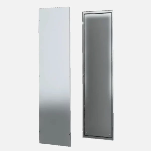 Laterales atornillables de chapa de acero 1800Hx500Dmm 2 piezas RAL 7035