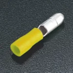 Terminal tipo bala macho aislado 4-6mm² 12-10AWG 100pz Amarillo