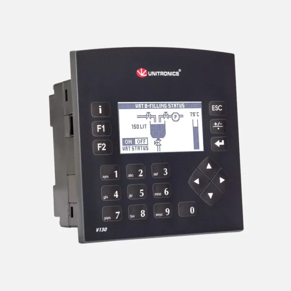 Vision130™PLC+HMI panel 2.4″ 20 ID 2IA NPN/PNP 16 O Transistor PNP 24VDC