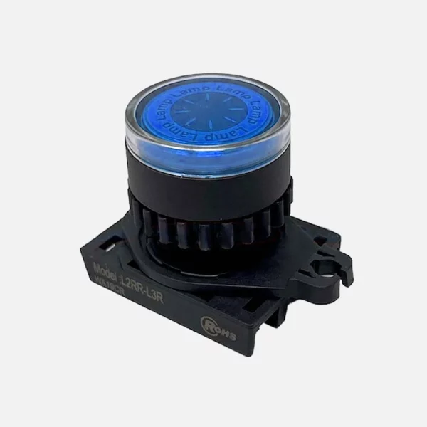 L2RR-L3B Cabezal de luz piloto tipo saliente redondo plano 22mm azul