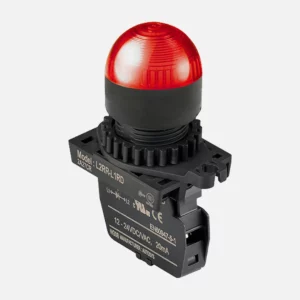 L2RR-L1RD Luz piloto tipo saliente tipo domo 22mm rojo 12-24VUC