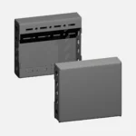 VX Pantalla para zócalo lateral de chapa de acero 100x300mm RAL 9005