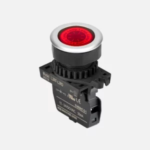 L3RF-L3RL Luz piloto tipo rasante redondo plano 30mm rojo 110-220VAC