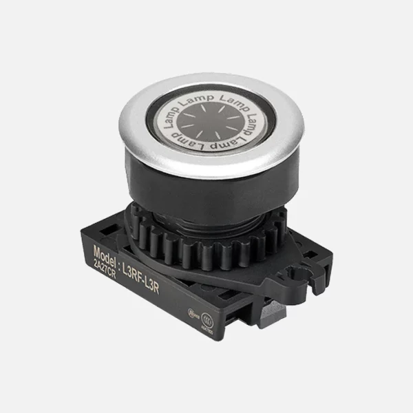 L3RF-L3W Cabezal de luz piloto tipo rasante redondo plano 30mm blanco