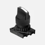 S2SR-S1W Selector tipo palanca corta 2 posiciones 22mm momentáneo blanco