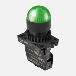 L2RR-L1GL Luz piloto tipo saliente tipo domo 22mm verde 110-220VAC