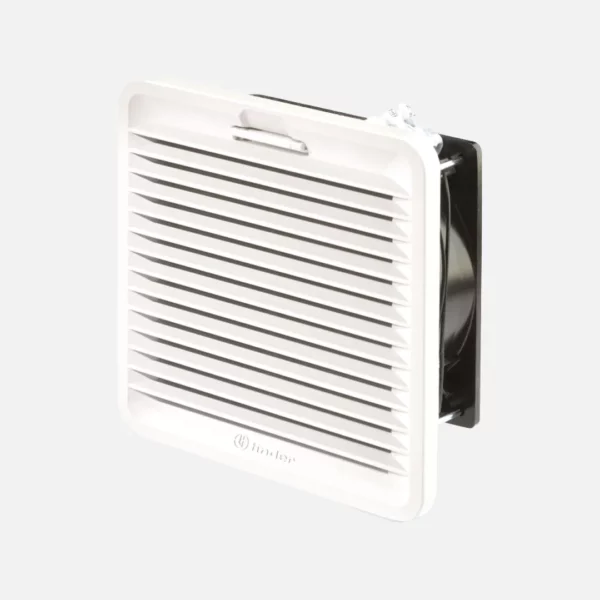Ventilador con filtro 55m³/h 155x155mm 230VCA RAL 7035 Tamaño 2