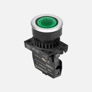 L3RF-L3GL Luz piloto tipo rasante redondo plano 30mm verde 110-220VAC