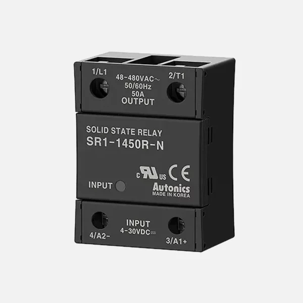 SR1-1450R-N SSR monofásico 50A Input 4-30VCD Output 48-480VCA aleat.