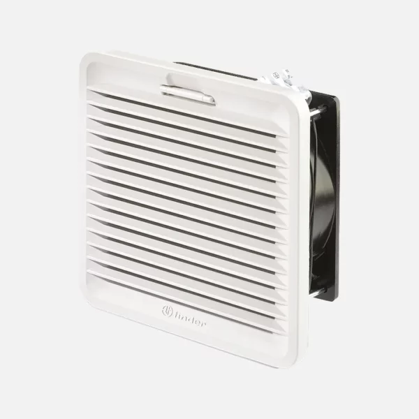 Ventilador con filtro 100m³/h 209x209mm 230VCA RAL 7035 Tamaño 3