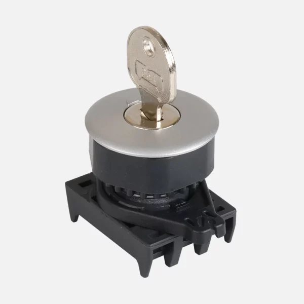 S3KF-4CS Selector de llave 3 posiciones 30mm mantenido Color plata