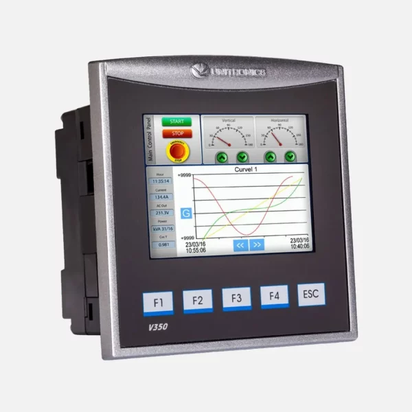 PLC+HMI 3.5” LCD TFT 320x240px Entradas y salidas no incorporadas 12/24VCD