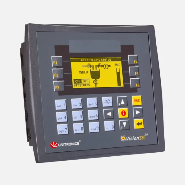 Vision PLC+HMI Display 3.2″ AN, 1 RS232, 1 RS232/485, 12/24VDC