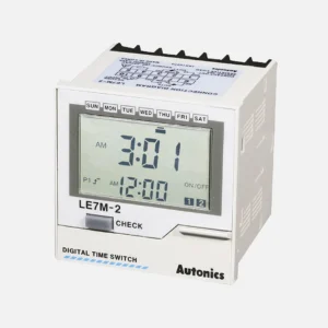 LE7M-2D Timer semanal/anual 72WX72H 100-240VCA 2NA2NC