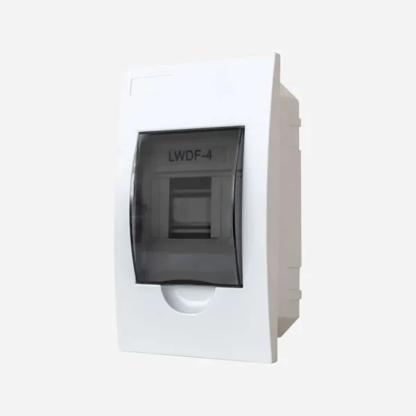 Caja de dist. p/empot. 4M 211HX125WX86Dmm Plastico ABS IP40 Vent. Trans.