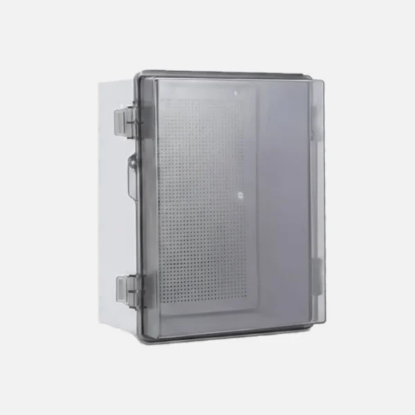 Gabinete mural puerta transp. c/plat. 400HX300WX180Dmm Plastic. ABS+PC IP66
