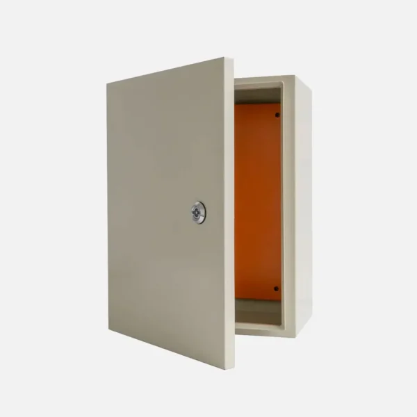Gabinete mural c/plat. 500HX400WX200Dmm Acero lam. en friogalv RAL7035 IP66