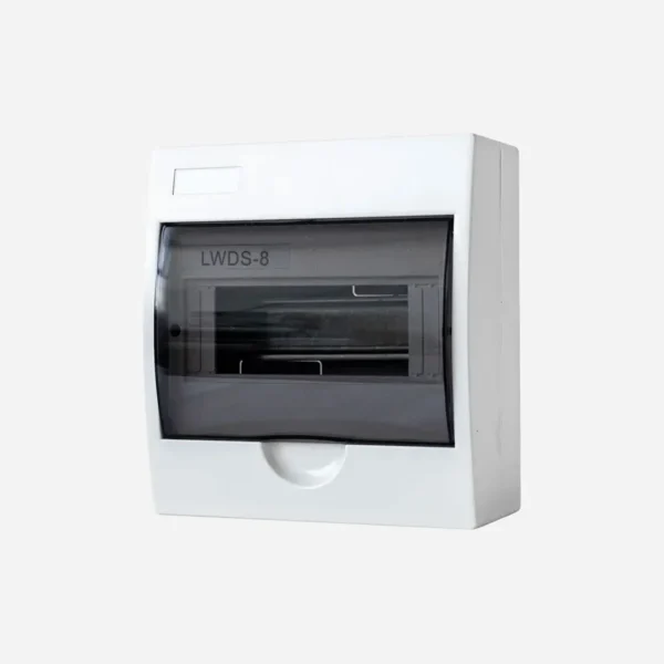Caja de dist. p/sobrep. vent. transp. 8M 198HX184WX95D Plastico ABS IP40
