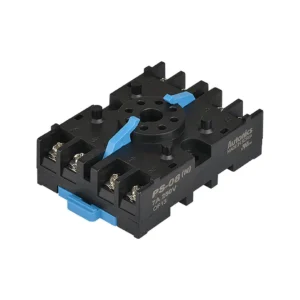 PS-08(N) Base octal para montaje en panel y riel DIN 8P Plástico