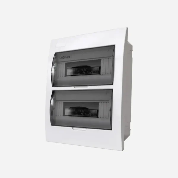 Caja de dist. p/empot 24M. 324HX274WX95Dmm Plastico ABS IP40 Vent. Trans.
