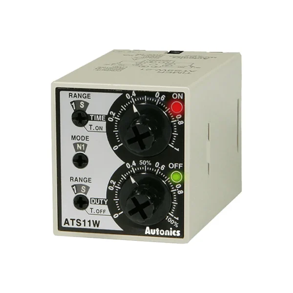 ATS11W-41 Timer análogo undecal Twin 38Wx42H Rango 0.1-1 100-240VCA/24-240VCD 2C