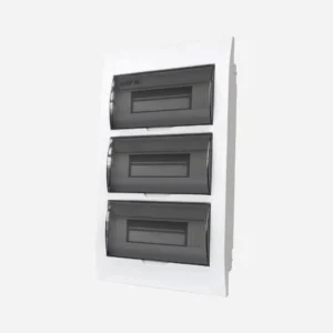 Caja de dist. p/empot. 36 455HX372WX95Dmm Plastico ABS IP40 Vent. Trans.